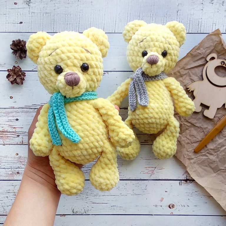 Amigurumi Crochet Yellow Bear Free Pattern