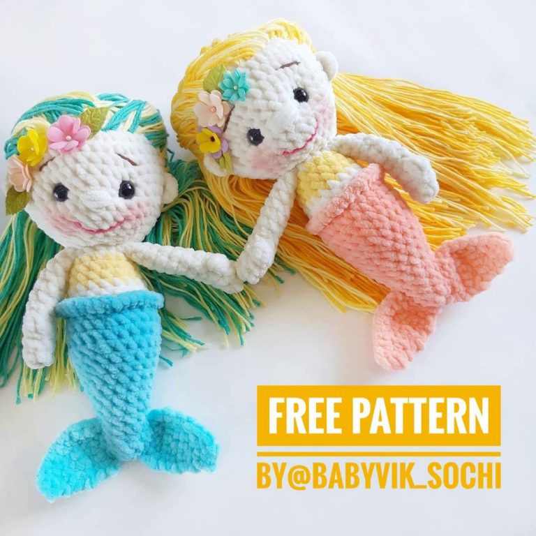 Amigurumi Crochet Mermaid Doll Free Pattern