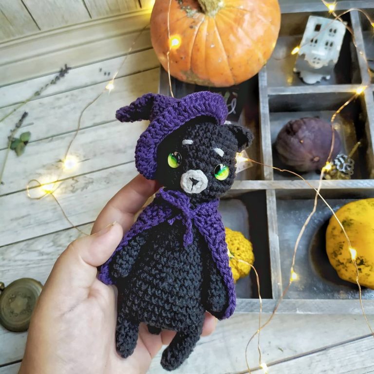 Amigurumi Crochet Halloween Cat Free Pattern