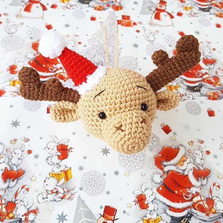 Amigurumi Christmas Ornament Elk Free Pattern