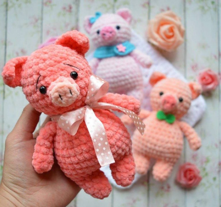 Amigurumi Crochet Mini Pig Free Pattern