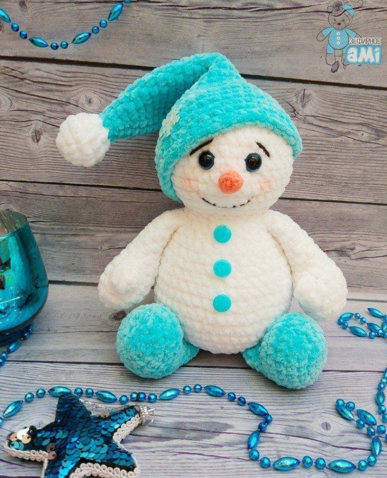 Amigurumi Crochet Plush Snowman Free Pattern