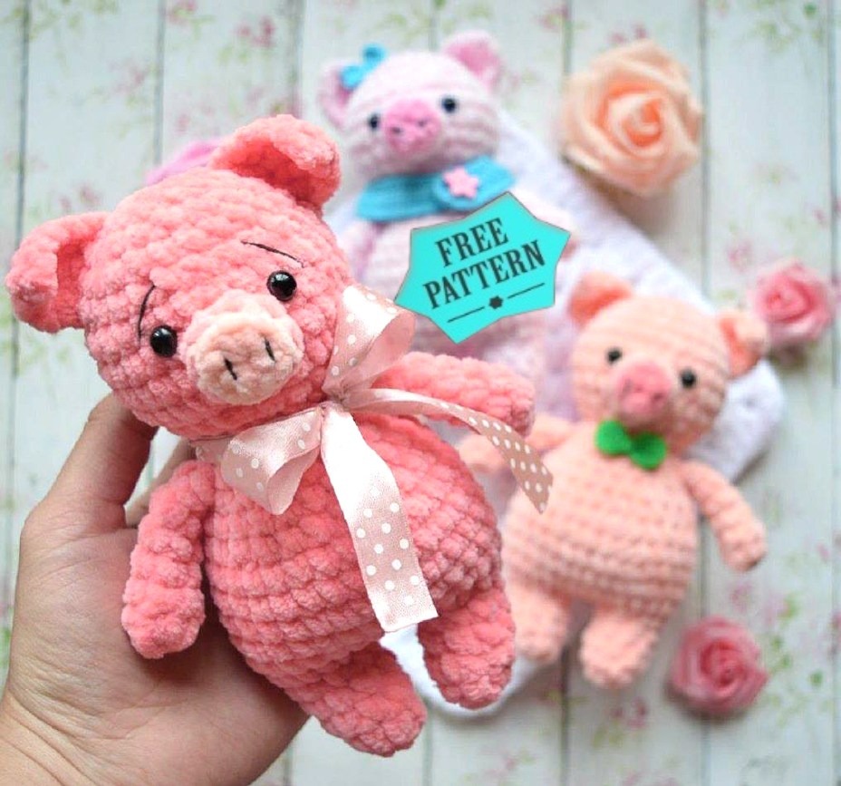 Amigurumi Mini Pig Free Pattern