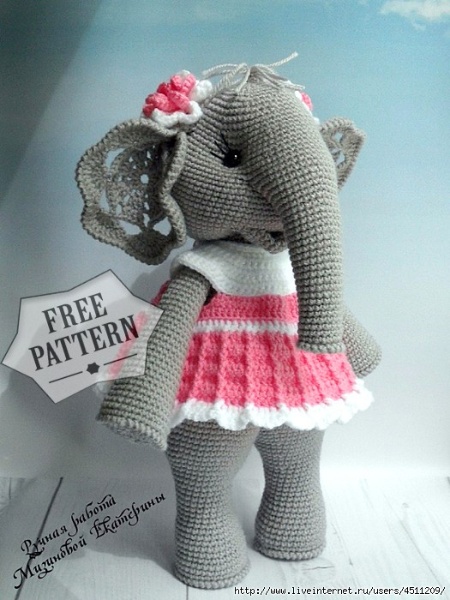 Amigurumi Elephant Crochet Free Pattern