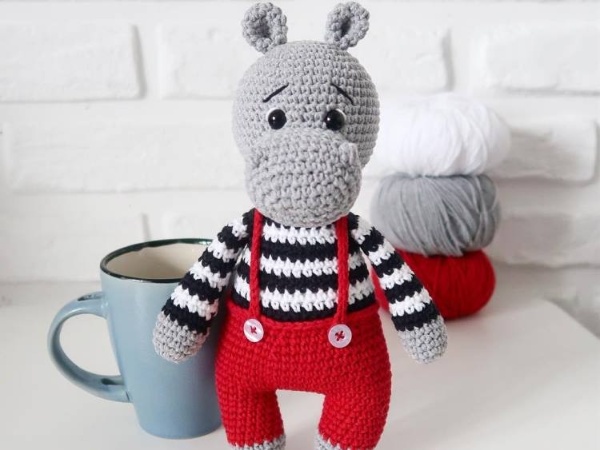 Amigurumi Hippo Crochet Free English Pattern