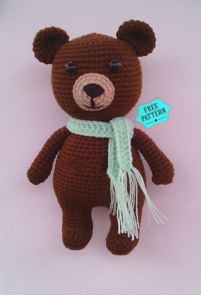 Cute Bear Amigurumi Free Pattern