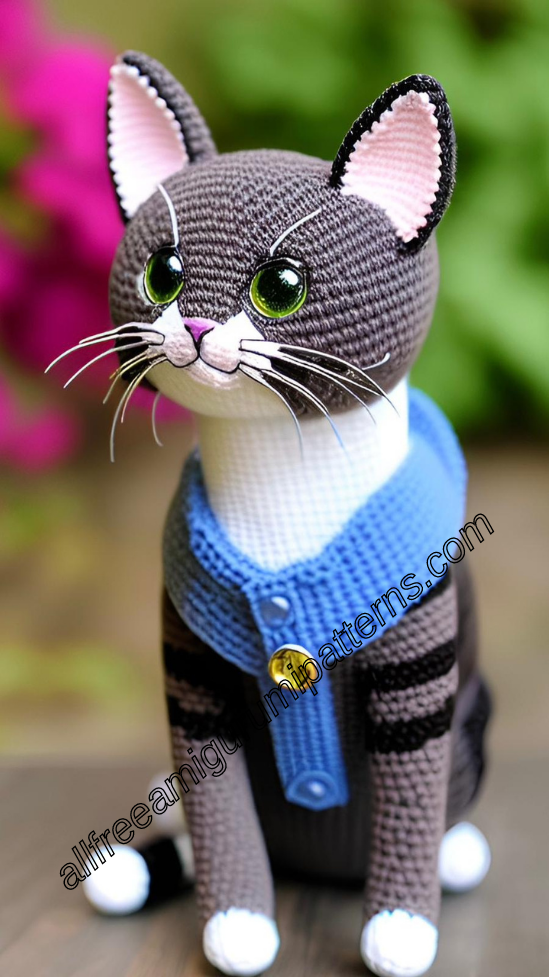 Amigurumi Plush Cat Free Crochet Pattern