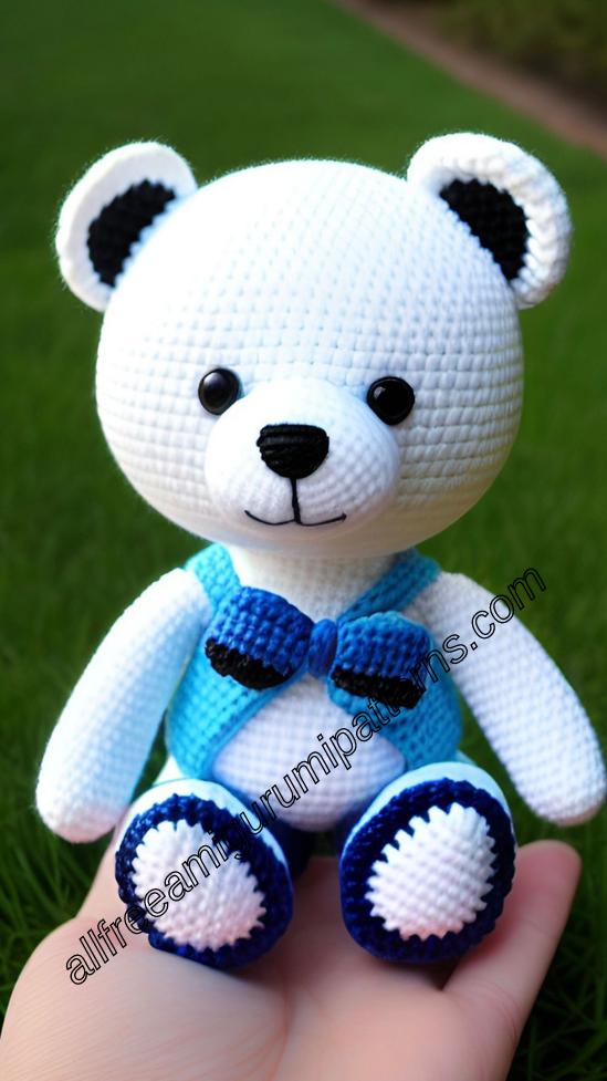 Amigurumi Velvet Cute Teddy Bear Free Pattern
