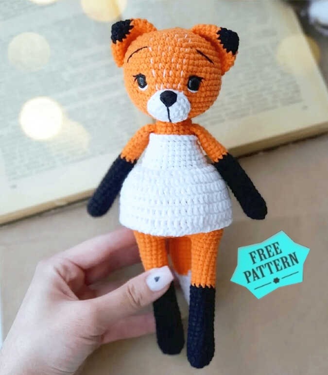 Cute Crochet Fox Lina Amigurumi Free Pattern