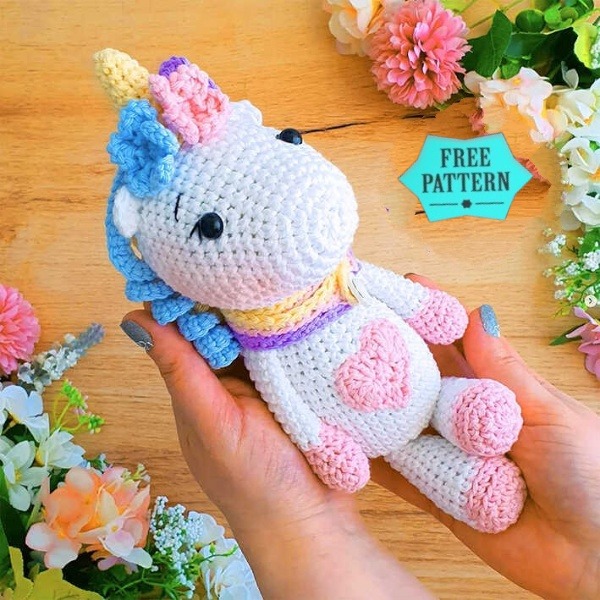 Crochet Unicorn Amigurumi Free Pattern