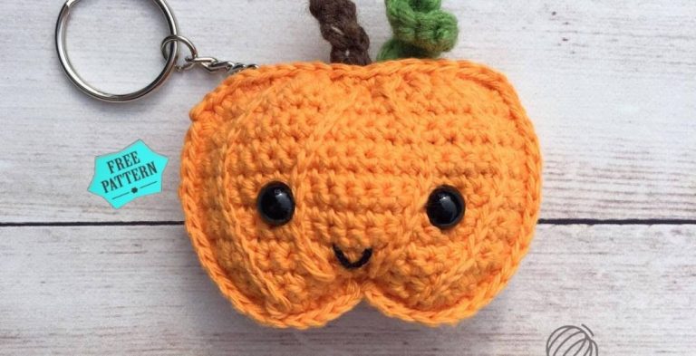 Pumpkin Keychain Free Crochet Pattern