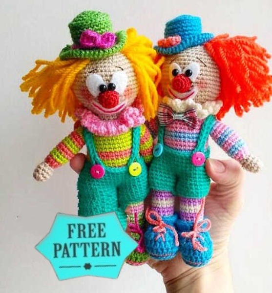 Amigurumi Clown Free Pattern