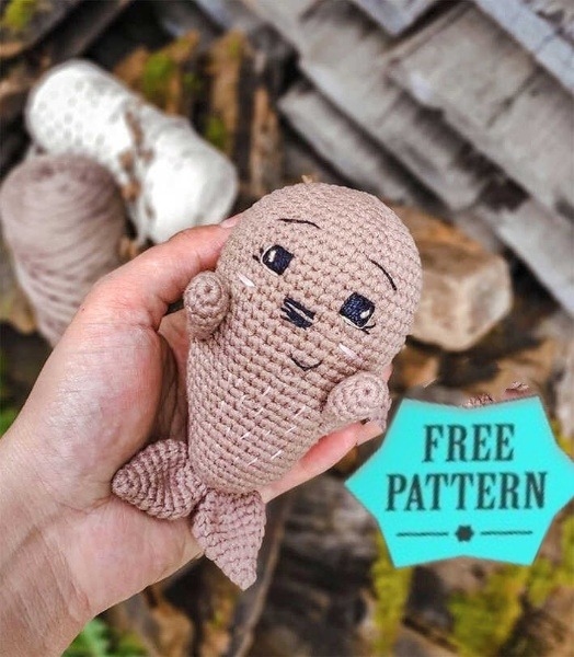 Baby Seal Amigurumi Crochet Free Pattern