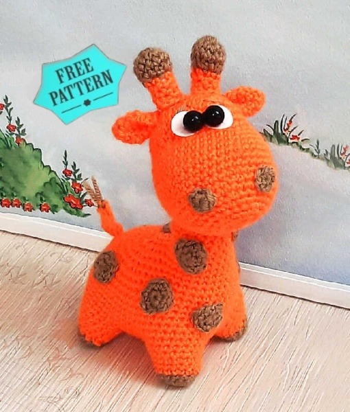 Crochet Baby Giraffe Amigurumi Free Pattern