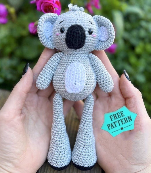 Crochet Koala Bob Amigurumi Free Pattern