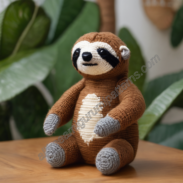 Crochet Sloth Amigurumi Free Pattern - All Free Amigurumi Patterns