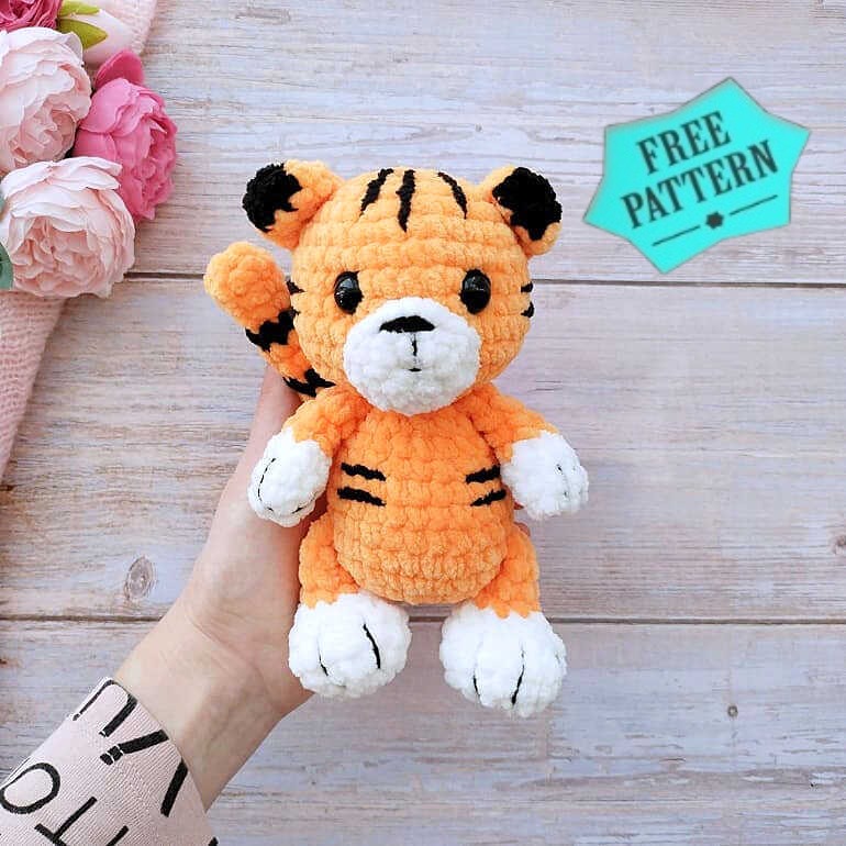 Amigurumi Little Tiger Crochet Free Pattern